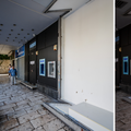 FOTO Radnici su već jutros popravili staklo na izlogu koje je sinoć ozlijedilo mlade u Splitu