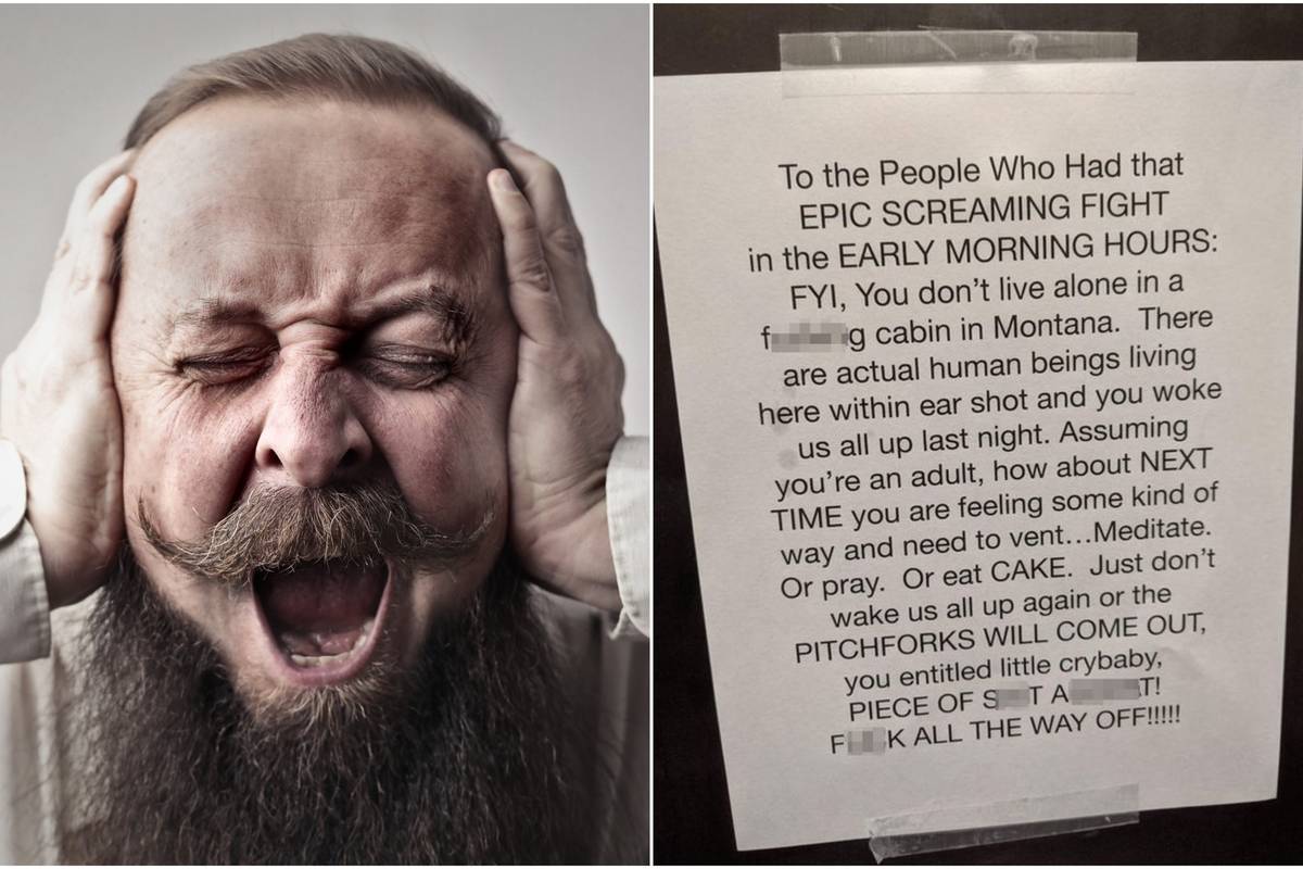Susjedima koji se svađaju usred noći napisao urnebesnu poruku: 'A da meditirate ili se molite?'