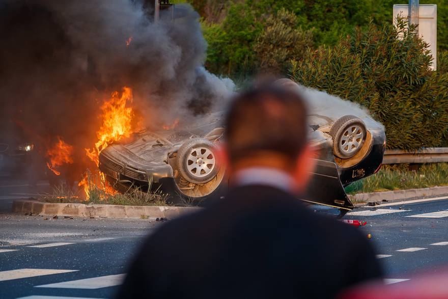 Heroj Ante je iz auta u plamenu izvukao dijete: 'Pokušao sam i majku izvući, ali nisam uspio...'