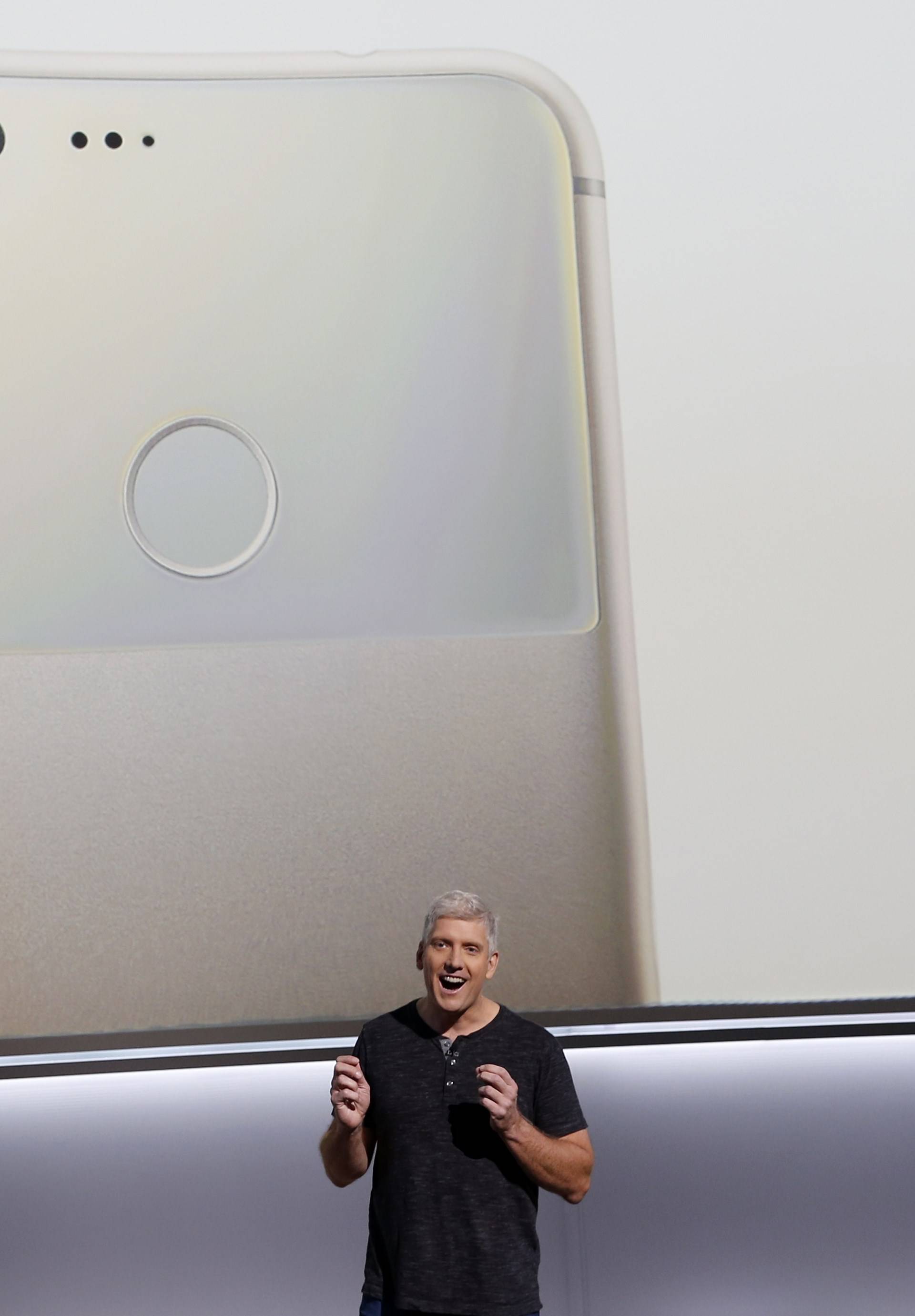 Google's Osterloh speaks during a launch event in San Francisco