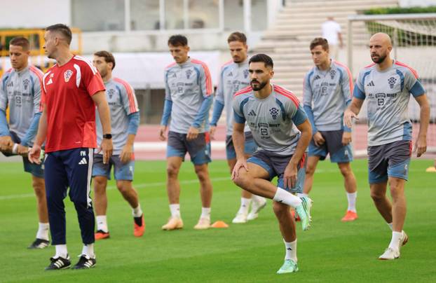 Split: Trening hrvatske nogometne reprezentacije uoči sutrašnje utakmice protiv Španjolske