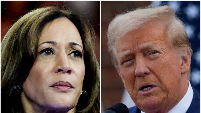 FILE PHOTO: U.S. Vice President Kamala Harris and former U.S. President Donald Trump in combo photograph