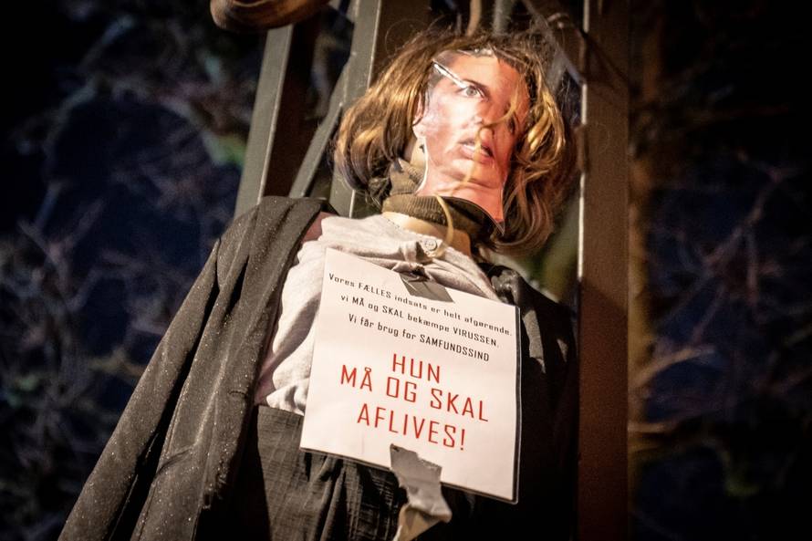 Demonstration against COVID-19 restrictions in Copenhagen