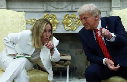 Trump i Meloni optimistični po pitanju trgovinskih napetosti: 'Imamo jako dobar odnos...'