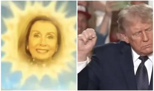 VIDEO 'Uf, neugodno!': Bijela ku&cacute;a objavila krind&zcaron;, Nancy Pelosi je sunce Teletubbiesa
