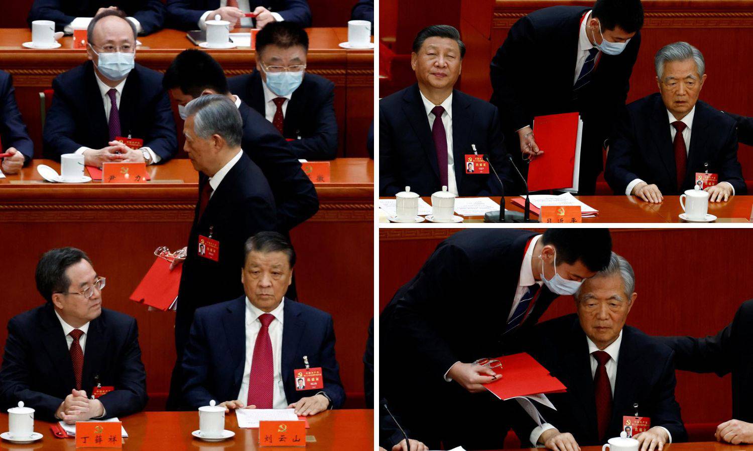 VIDEO Šokovi na komitetu: Hu Jintao 'ispraćen' iz dvorane, Xi Jinping sve to hladno gledao