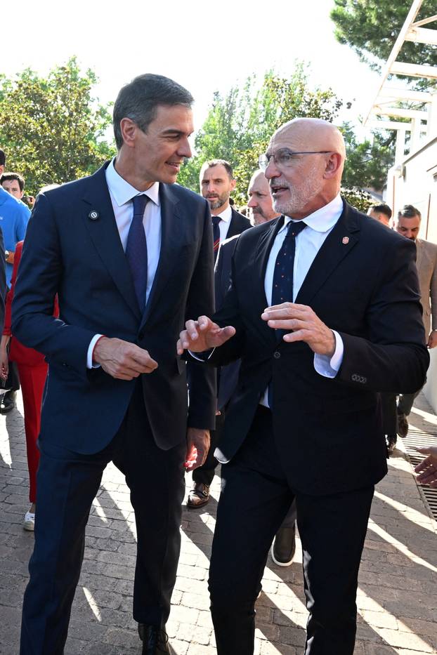 FIFA World Cup 2026 - Spanish Prime Minister, Pedro Sanchez welcomes players and coaching staff at Moncloa Palace