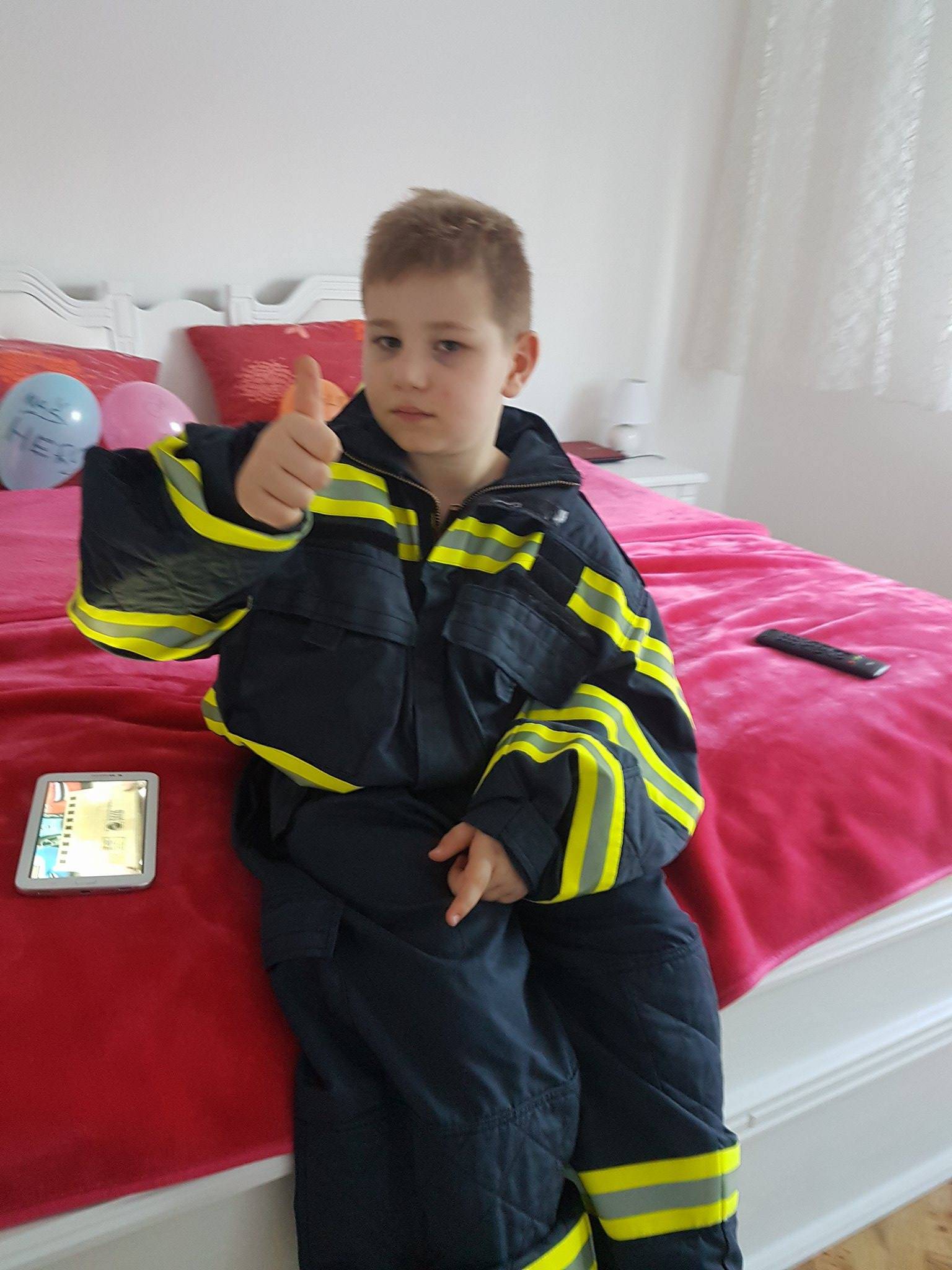 Dječak iz Krapine raznježio oca vatrogasca: 'Tata, ti si heroj!'