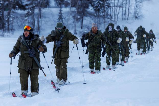 Canadian troops conduct arctic operations