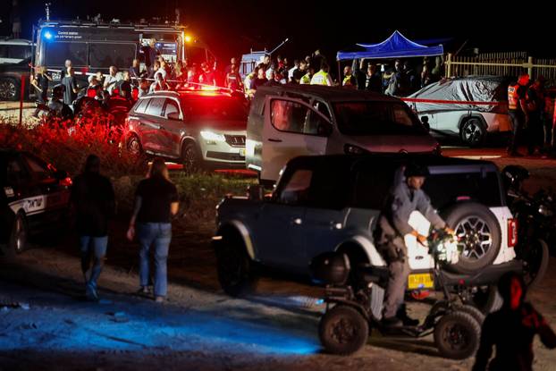 Israeli security forces gather to locate Major General Yifat Tomer-Yerushalmi, in Herzliya