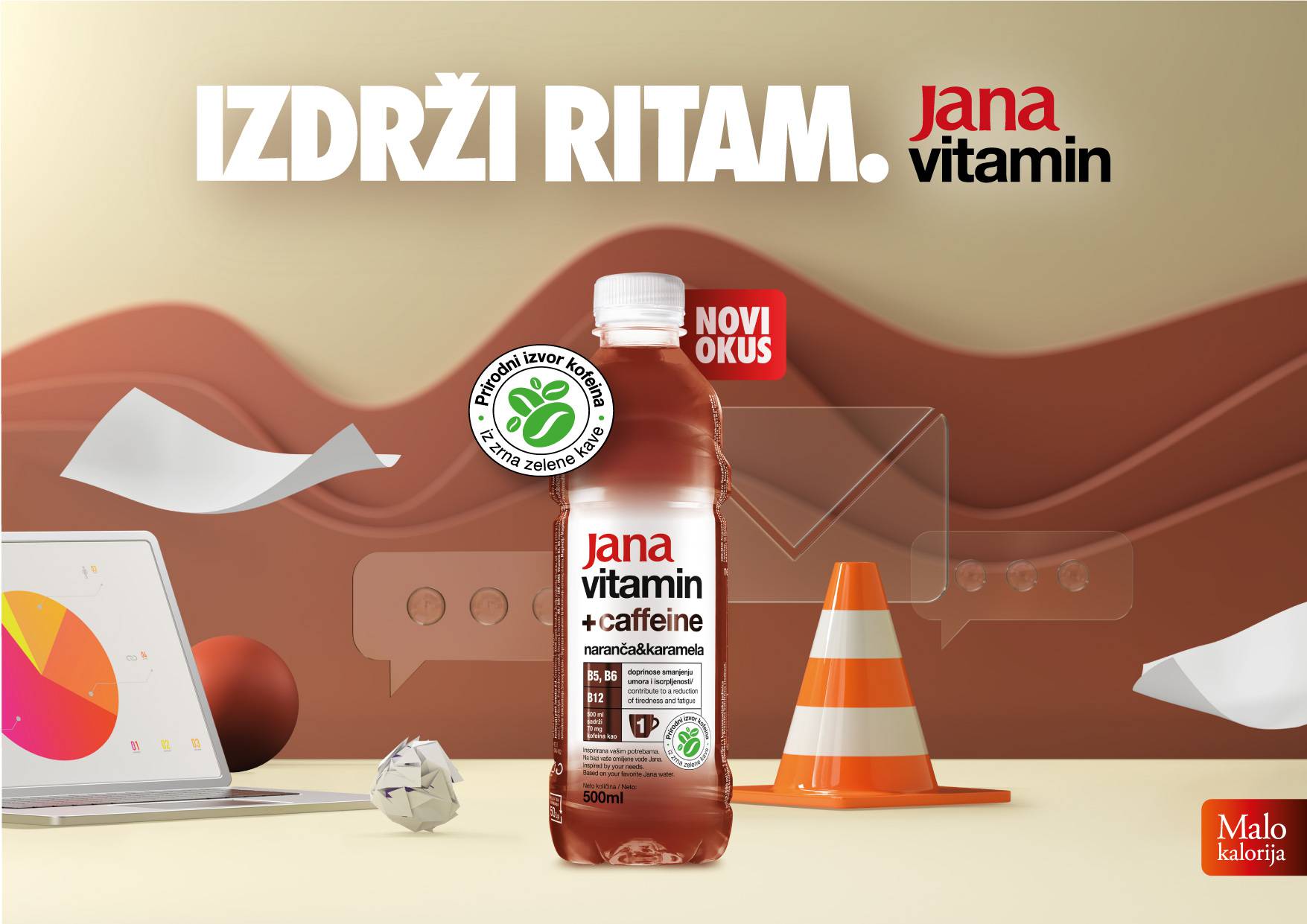 Svjetski trend i na hrvatskom tržištu: Jana vitamin s kofeinom - nova članica Jana obitelji