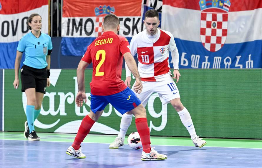 Susret Hrvatske i Španjolske u polufinalu Europskog prvenstva u futsalu