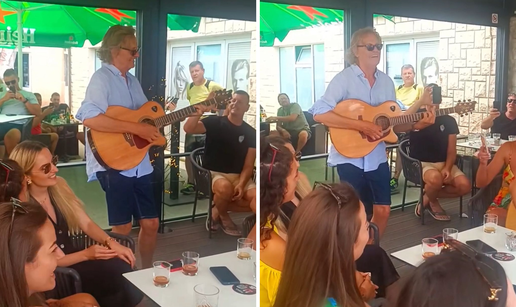 Tedi Spalato zapjevao Oliverov hit i oduševio goste u kafiću...
