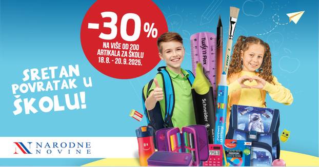 Back To School akcija -30% do 20.9.2025. - Izdvojeno