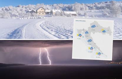 Grmljavinska nevremena, snijeg i zahlađenje: Velika promjena vremena stiže u Hrvatsku...