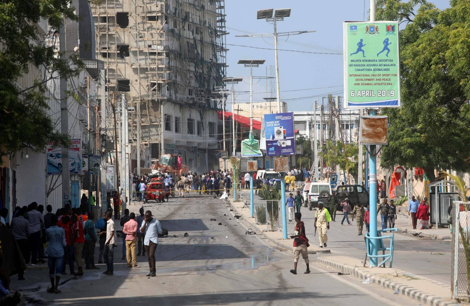 Suicide car explosion at a checkpoint near Somali Parliament building in Mogadishu