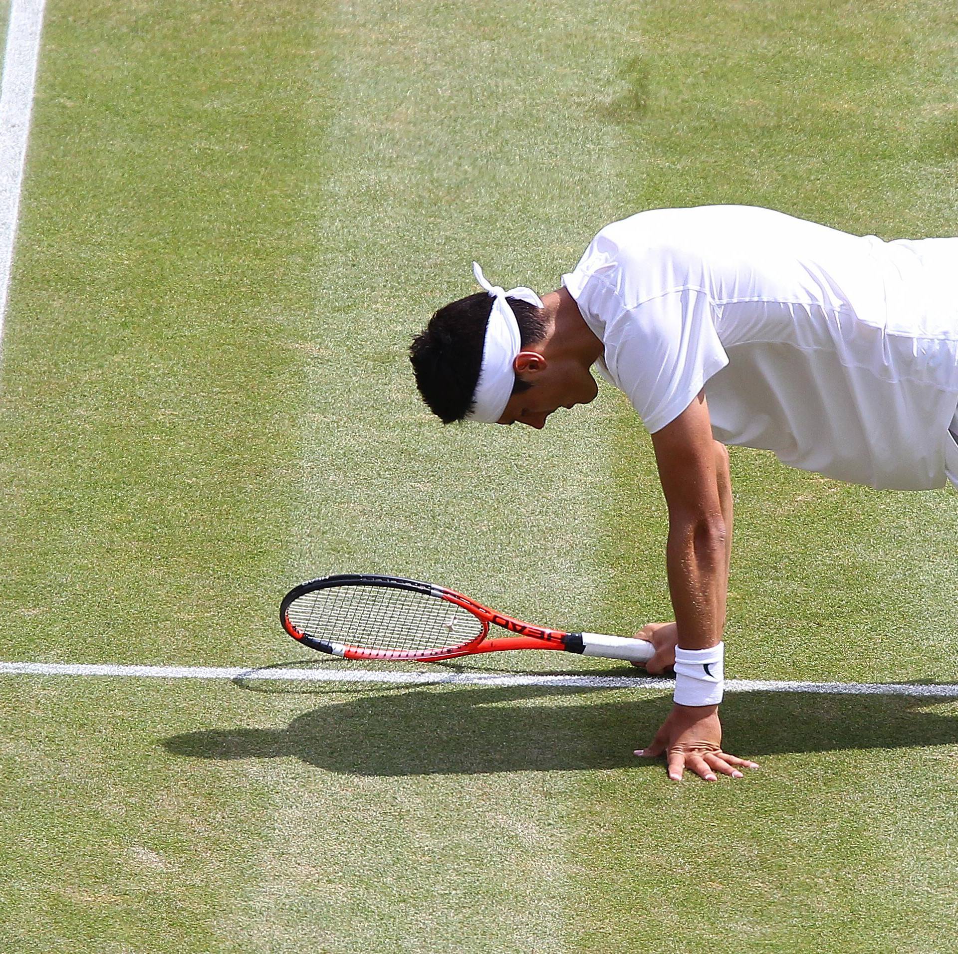 Wimbledon 2011 Novak Djokovic (SRB) during the quater final game against Bernard Tomic (AUS)