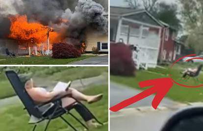 VIDEO: Žena zapalila kuću u kojoj je bilo ljudi, privukla stolicu i promatrala kako gori