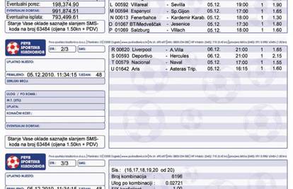 Uplatio 177 kuna na kladionici pa dobio gotovo milijun kuna