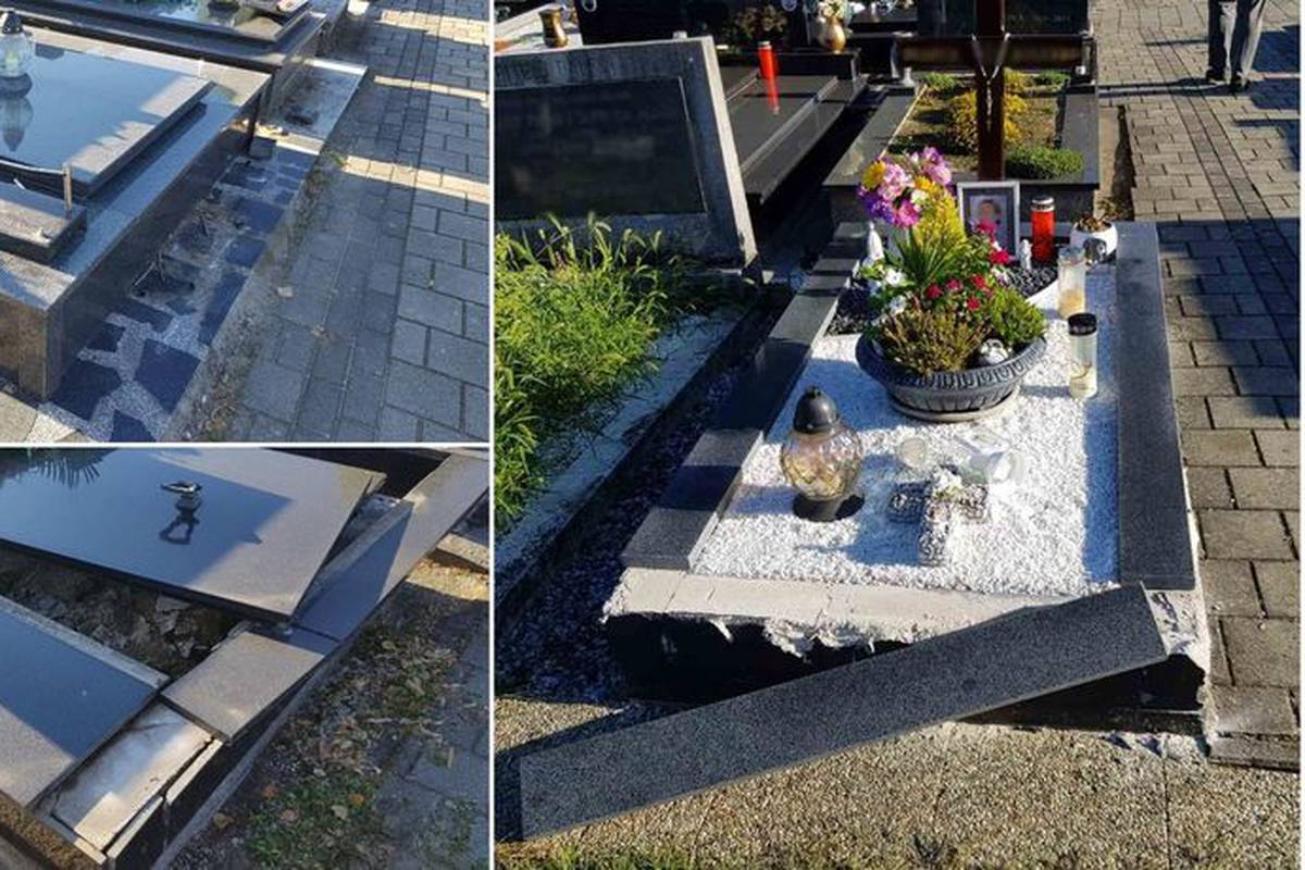 Autom se vozio po groblju u Međimurju, uništio 6 grobnica