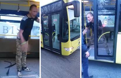 Divljak koji je razbijao autobus u Solinu dobio kaznenu prijavu