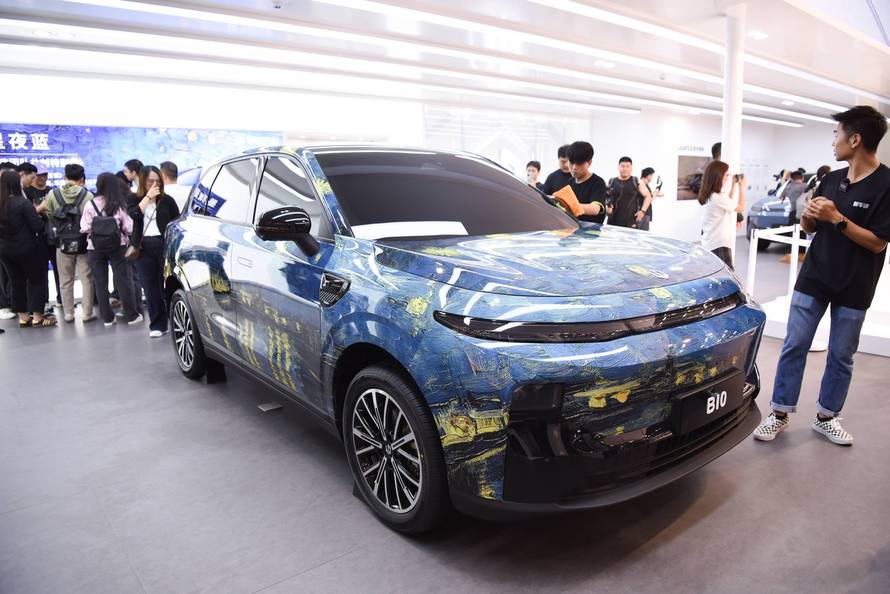 GUANGZHOU, CHINA - NOVEMBER 15: Leapmotor B10 is on display during the 22nd Guangzhou International Automobile Exhibitio