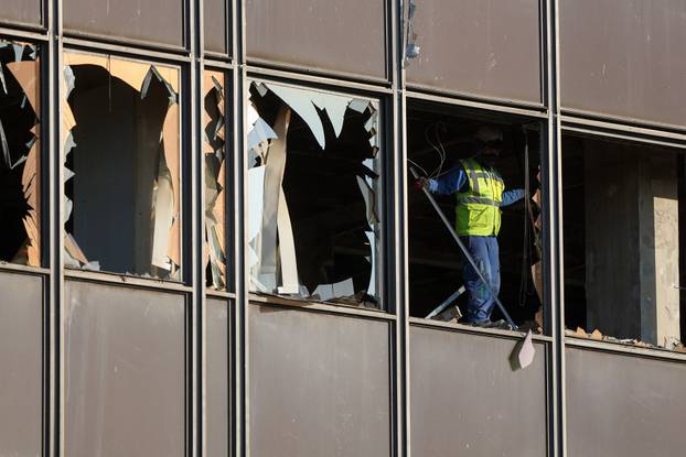 Zagreb: Radnici u Vjesnikovom neboderu