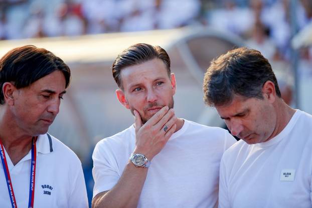 Split: Zagrijavanje igra&ccaron;a uo&ccaron;i utakmice Hajduk i Dinamo 