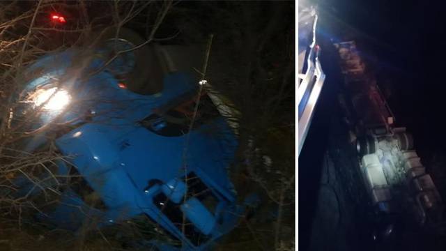 Policija o nesreći kod Prizne: Zbog bure izgubio nadzor nad kamionom i sletio u provaliju