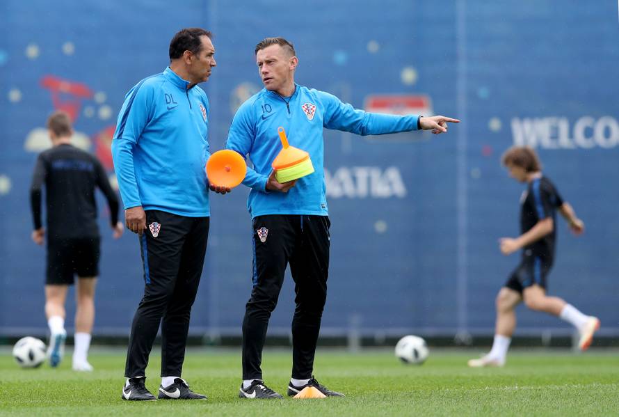 RoÅ¡Äino: Jutarnji trening hrvatske nogometne reprezentacije