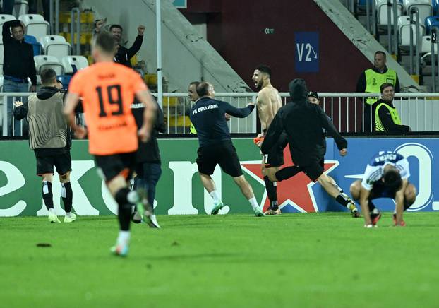 Priština: Slavlje igrača FC Ballkani nakon što su pobjedili GNK Dinamo s 2:0
