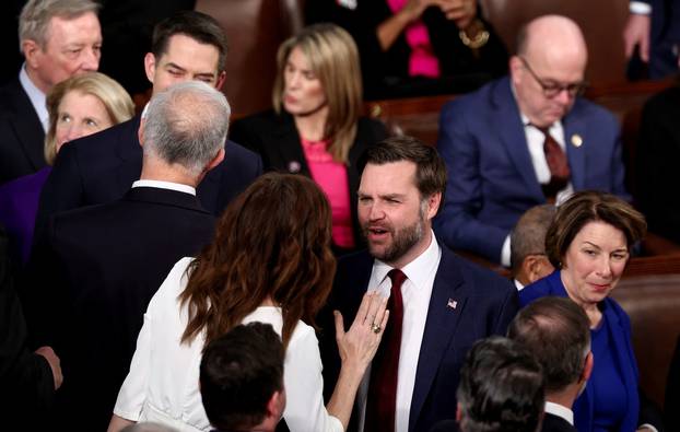 U.S. President Trump delivers a speech to a joint session of Congress