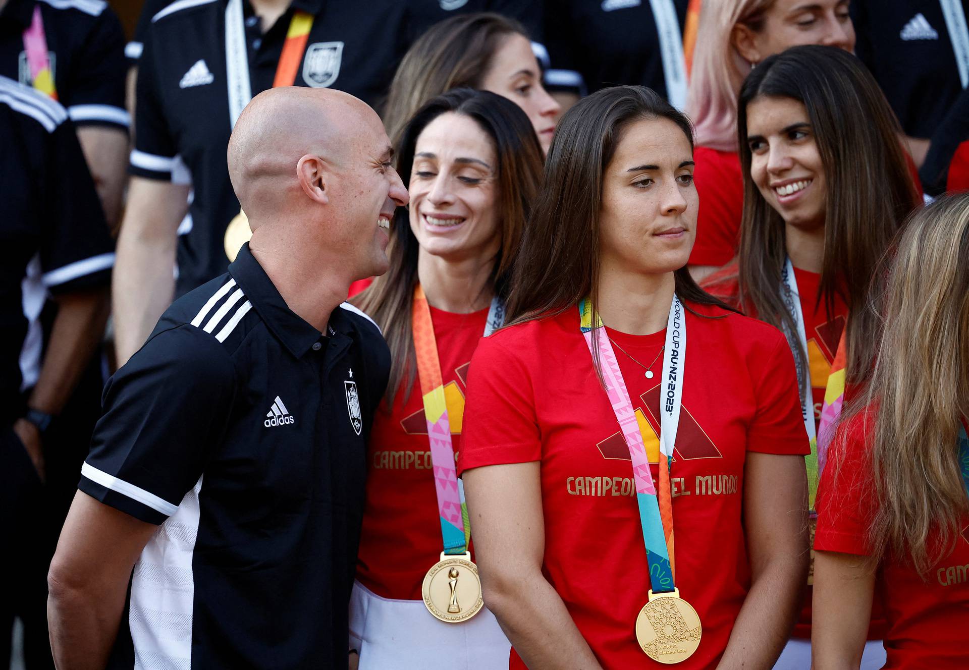 FILE PHOTO: FIFA Women's World Cup Australia and New Zealand 2023 - Spain's Prime Minister Pedro Sanchez receive the World Cup champions