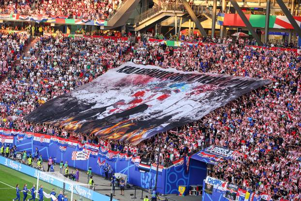 Leipzig: Navija&ccaron;i za vrijeme susreta Hrvatske i Italije u 3. kolu skupine B na Europskom prvenstvu