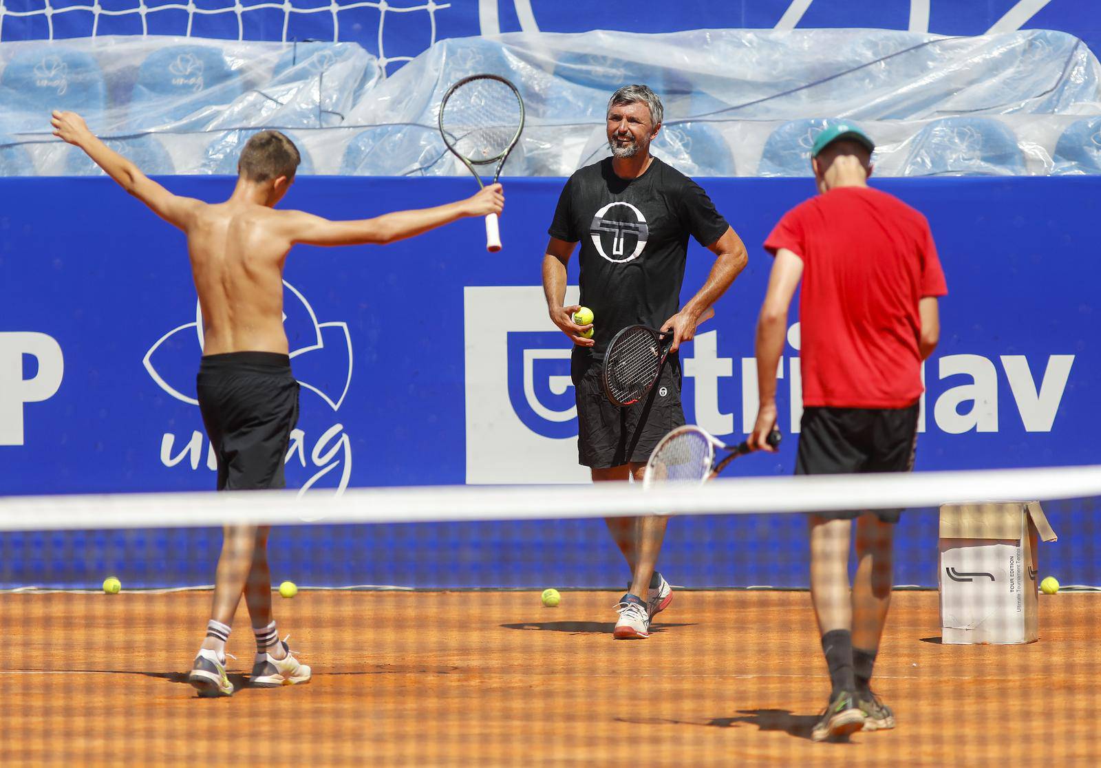 Goran Ivanišević sa sinom Emanuelom na Plava Laguna Croatia Open Umag teniskom turniru