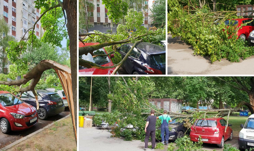 Grana oštetila aute u Osijeku: 'Nije prvi put, često se događa'