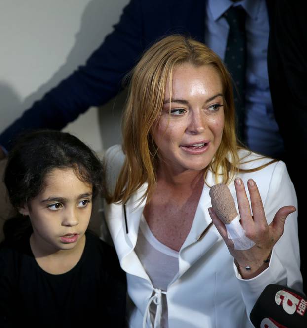 American actress Lindsay Lohan in Istanbul