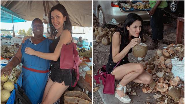 Ana Rucner na Jamajci obišla tržnicu i družila se s lokalcima
