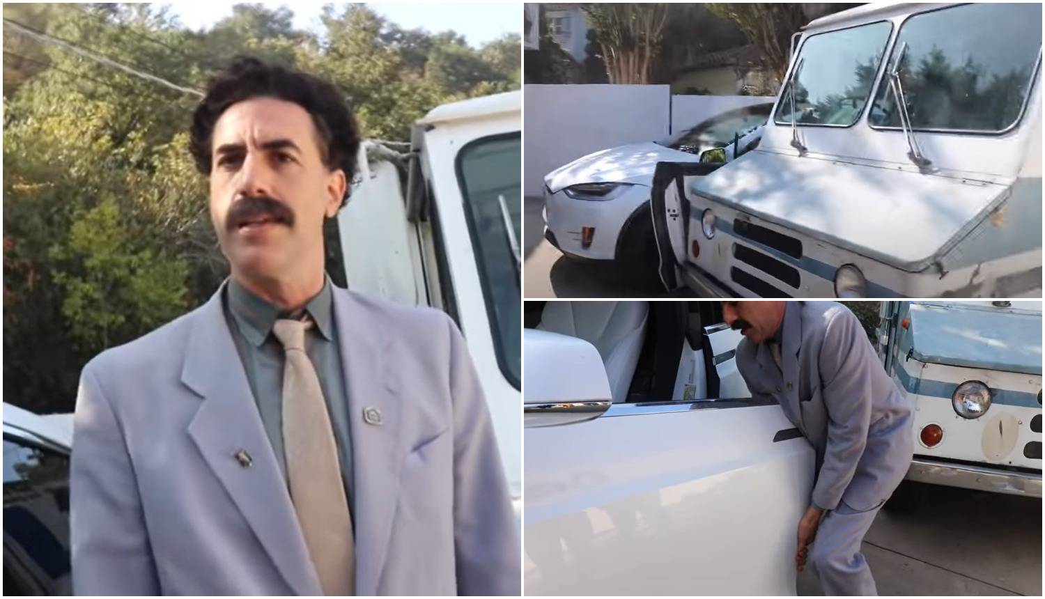 Borat je YouTuberu razbio auto od  960.000 kn, a Trump ga je izvrijeđao: 'Za mene je nakaza'