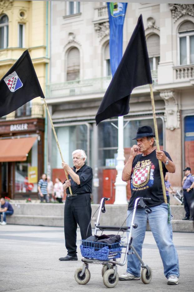 Zagreb: Mimohod A-HSP-a povodom Antunova