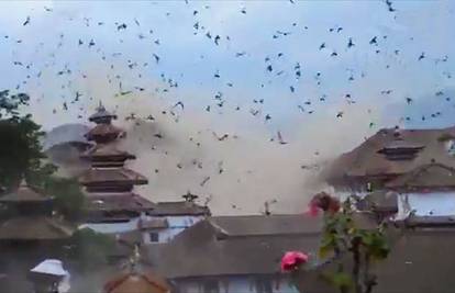 Zastrašujuća snimka potresa: Nebom su se nadvila jata ptica