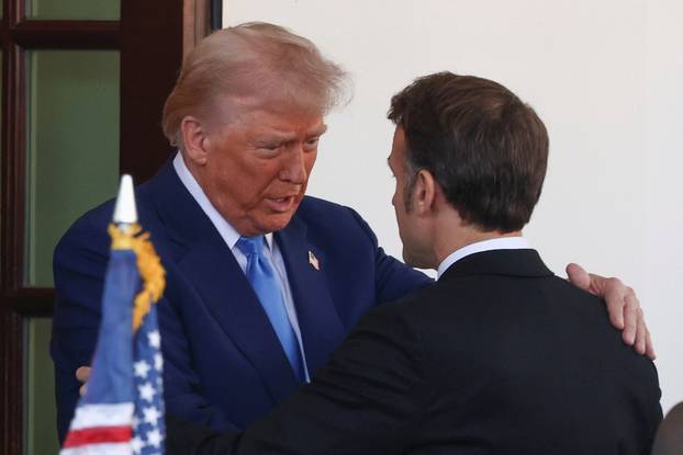 U.S. President Trump meets with French President Macron, in Washington