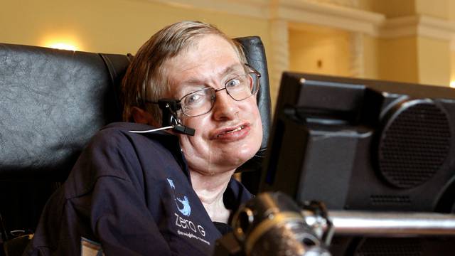 FILE  PHOTO: British physicist Stephen Hawking answers questions during an interview in Orlando