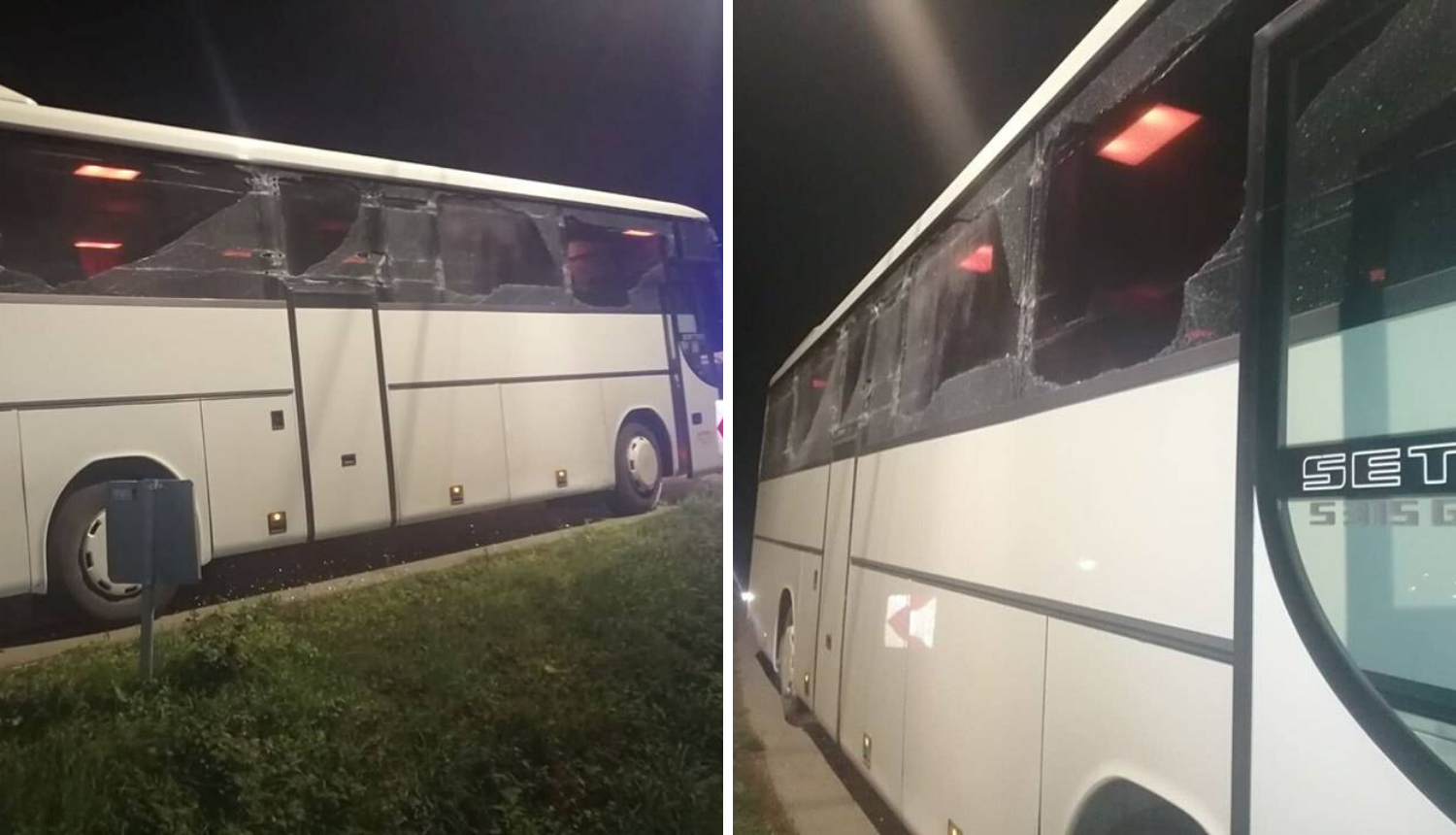 Razbijeni svi prozori: Autobus s vojnicima zapeo je za berač