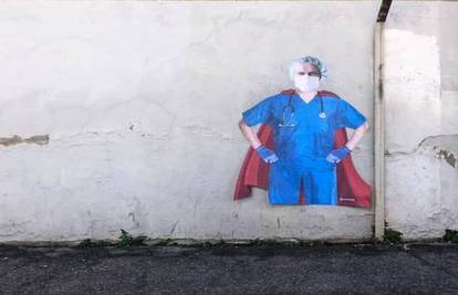 Oni su superheroji današnjice: Grafitom podržali superdoktore
