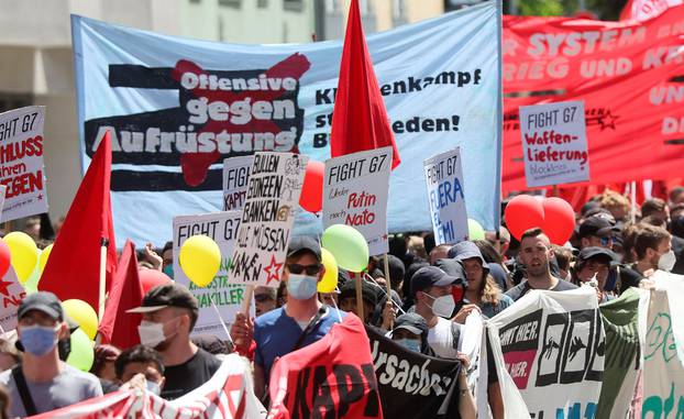 Protests ahead of G7 summit, in Munich