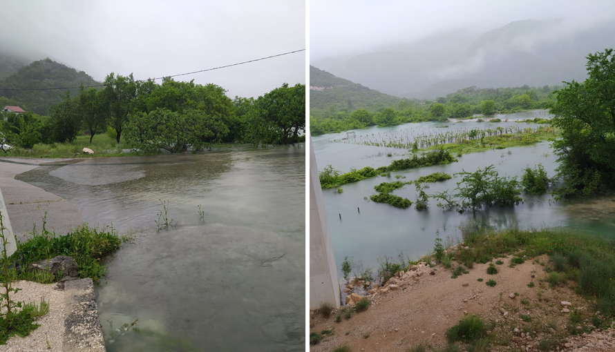 Poplave su poharale vrgorački kraj, nasadi su pod vodom. 'To je tako kada se priroda poigra'