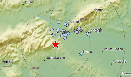 Novi potres od 2,1 Richtera pogodio je okolicu Zagreba