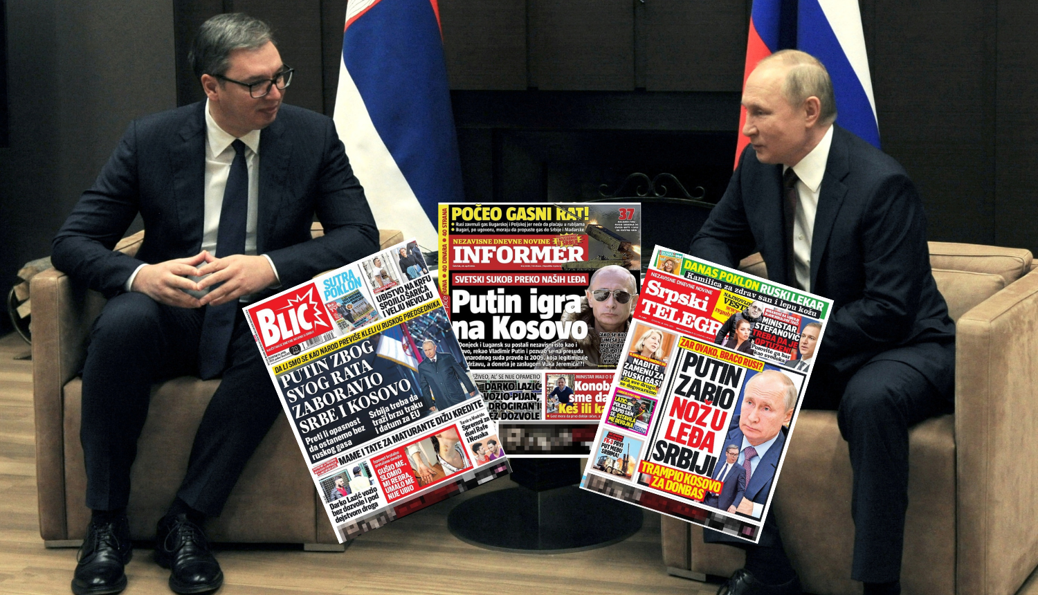 Vučićevi mediji žestoko napali Putina: 'Zabio je nož u leđa Srbiji, Putin igra na Kosovo'