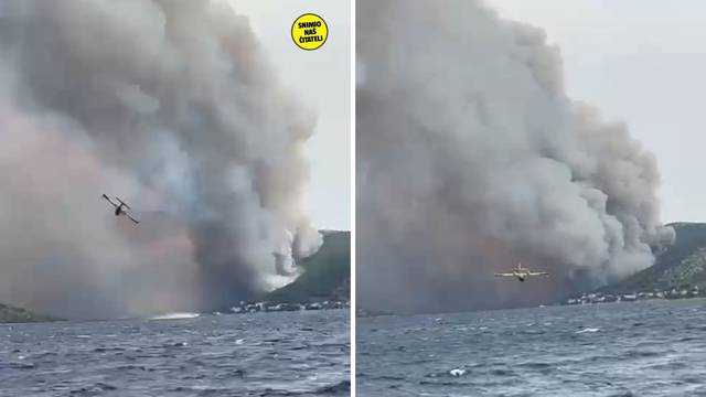 VIDEO Snimke s broda kod Grebaštice: Pogledajte borbu s velikom vatrenom stihijom
